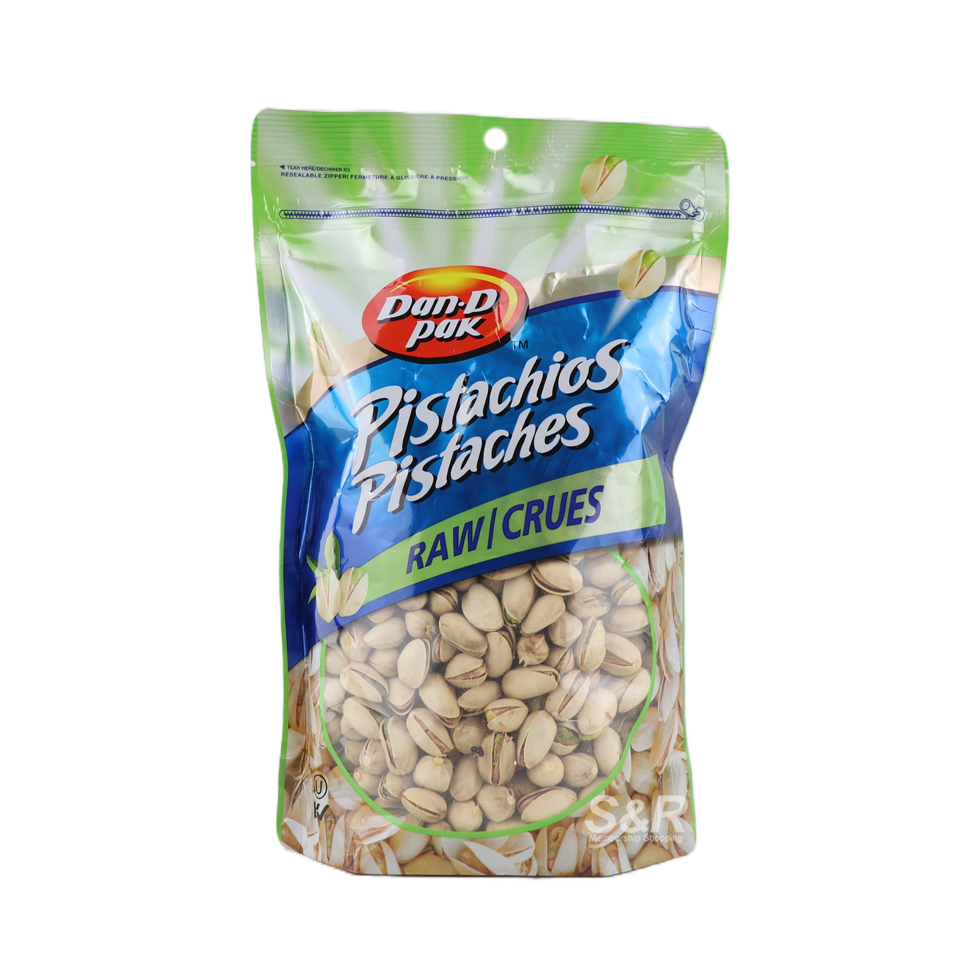 Dan-D Pak Raw Pistachios 500g Dan-D Pak Raw Pistachios 500g